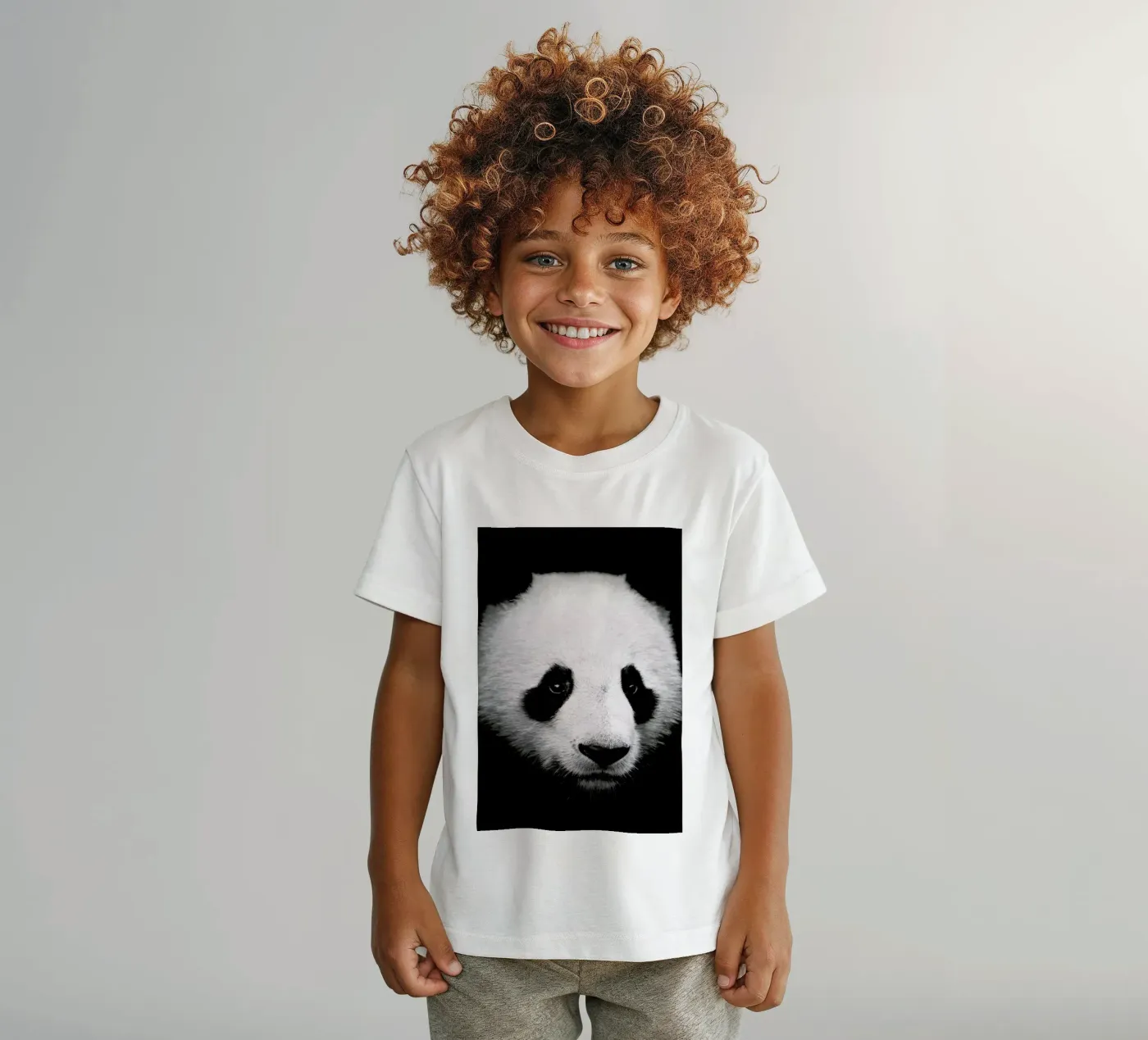 Panda kinder t-shirt van Natural Kingdom