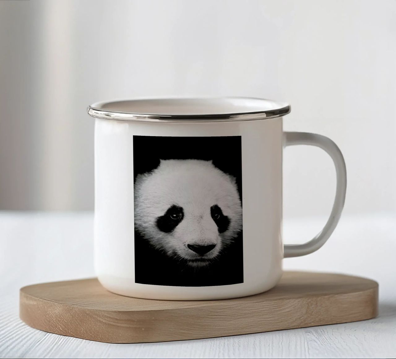 Panda tazza in smalto da Natural Kingdom