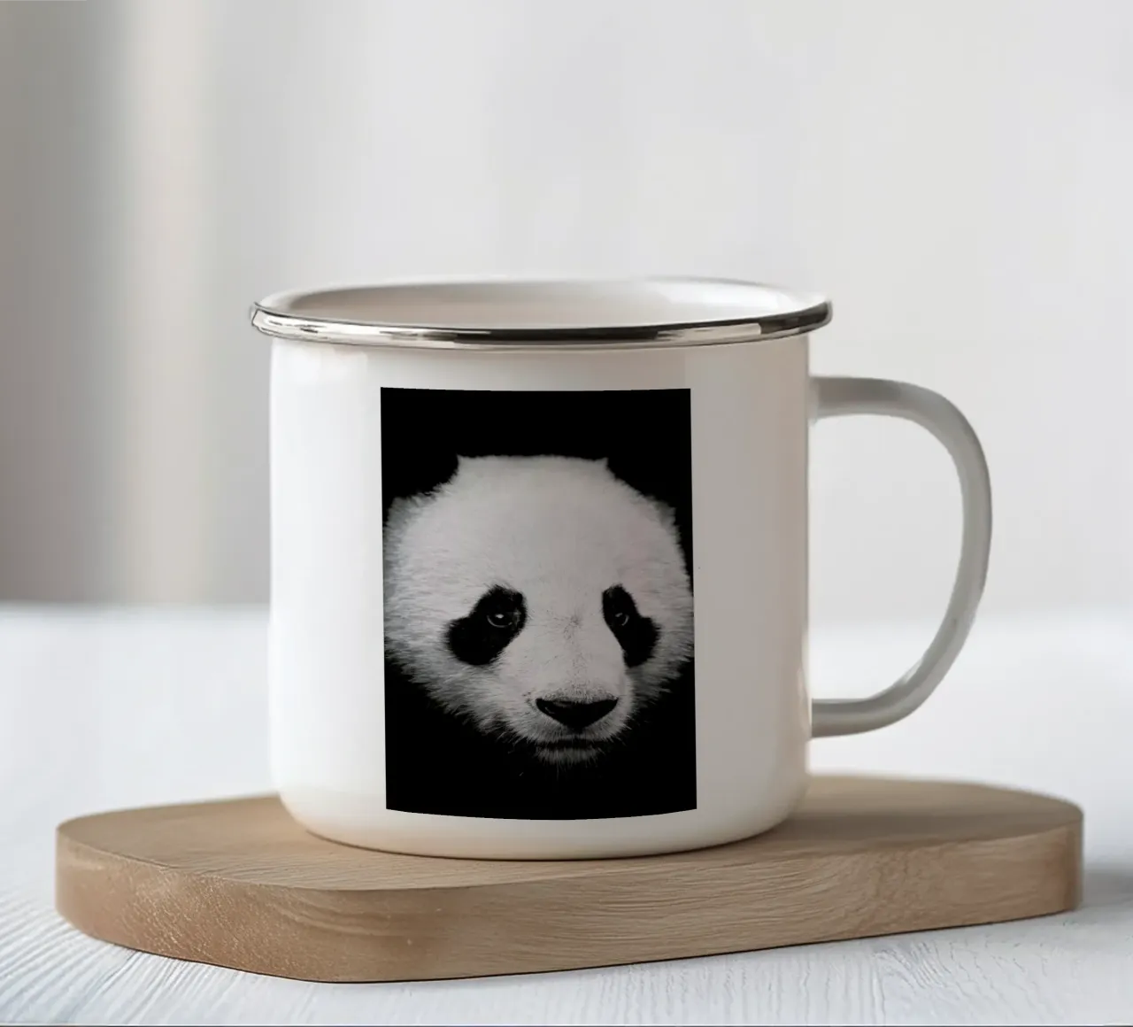 Panda tazza in smalto da Natural Kingdom