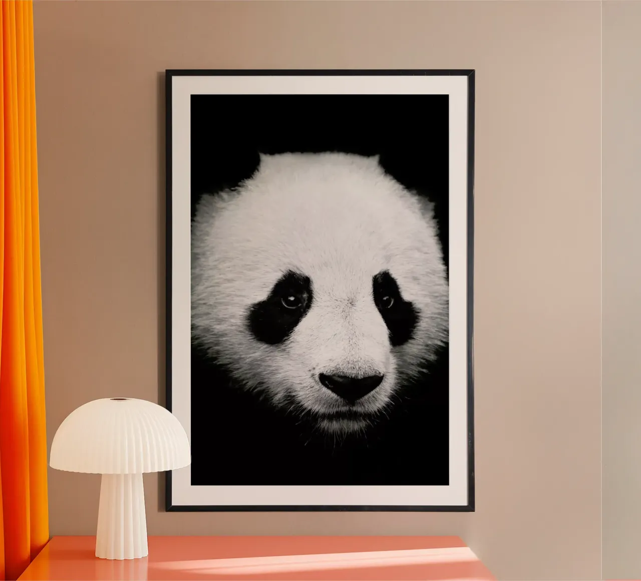Panda poster con telaio in legno da Natural Kingdom
