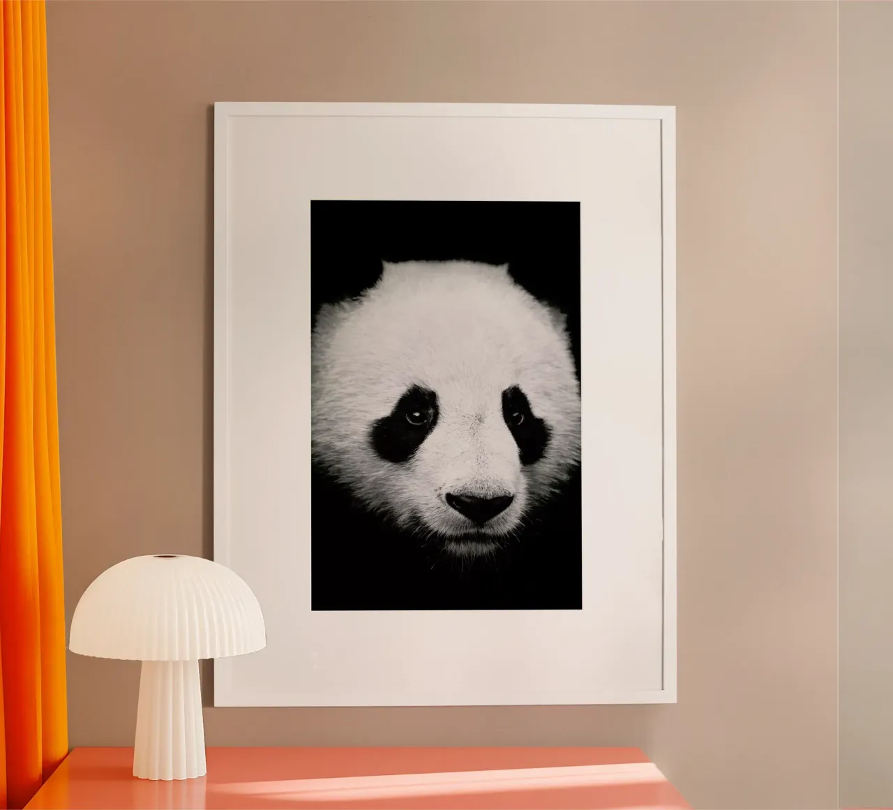 Panda poster con telaio in legno da Natural Kingdom
