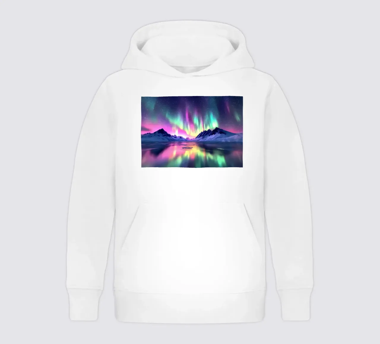Aurora Borealis Landscape kids hoodie by Matthew Katz