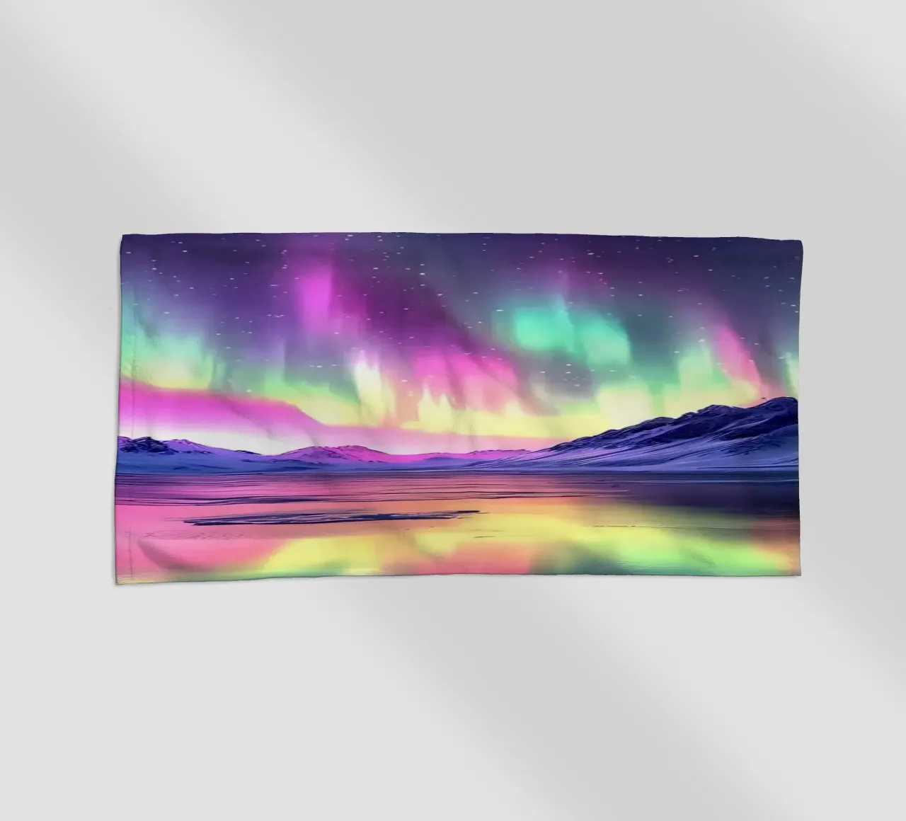 Paesaggio dell'Aurora Boreale telo mare da Matthew Katz