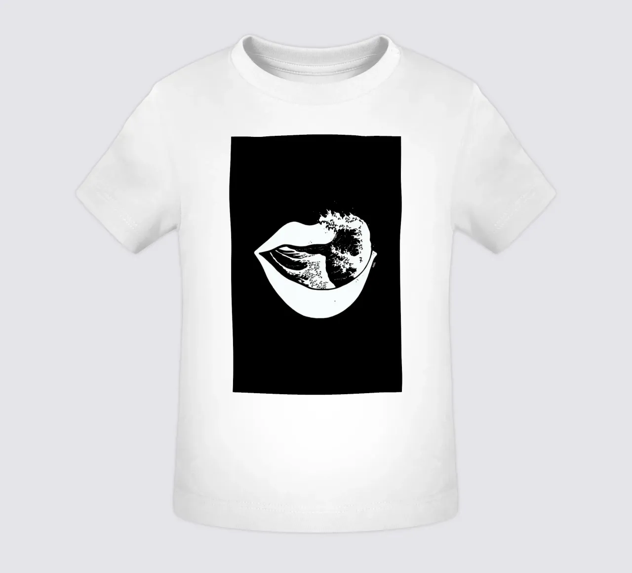 The Big Wave of Mouth Baby T-Shirt von Ninhol