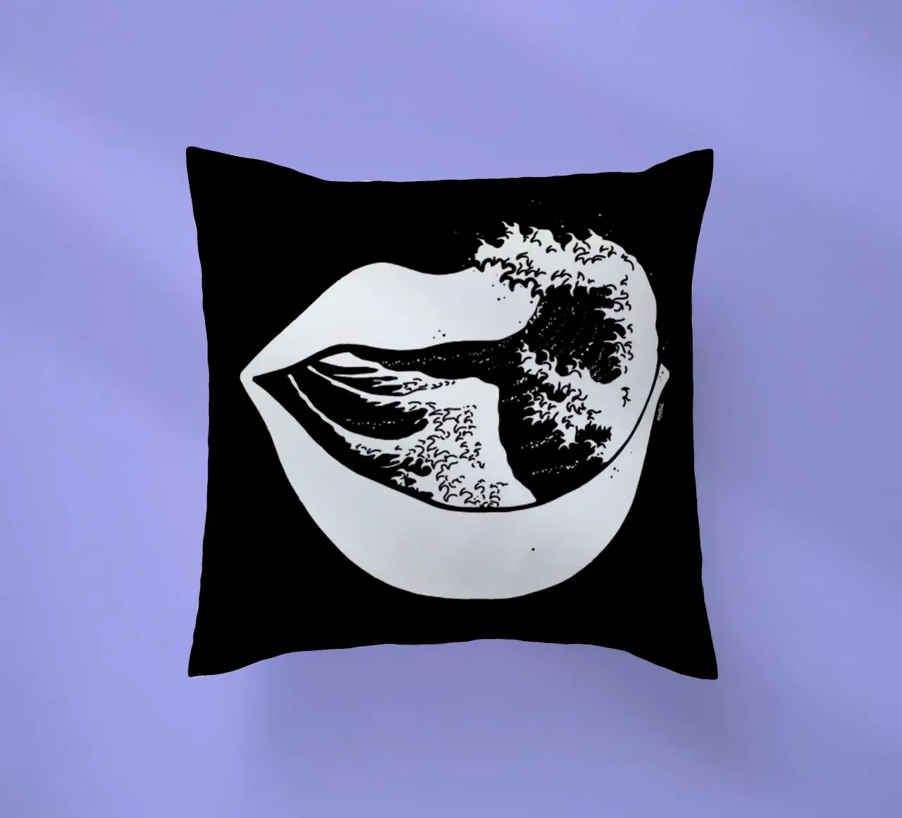 The Big Wave of Mouth cuscino da Ninhol