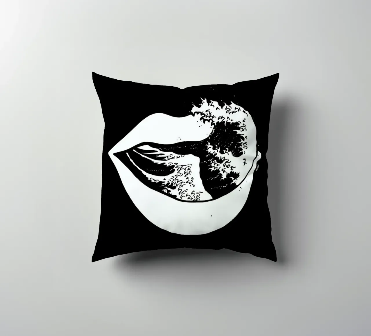 The Big Wave of Mouth cuscino da Ninhol