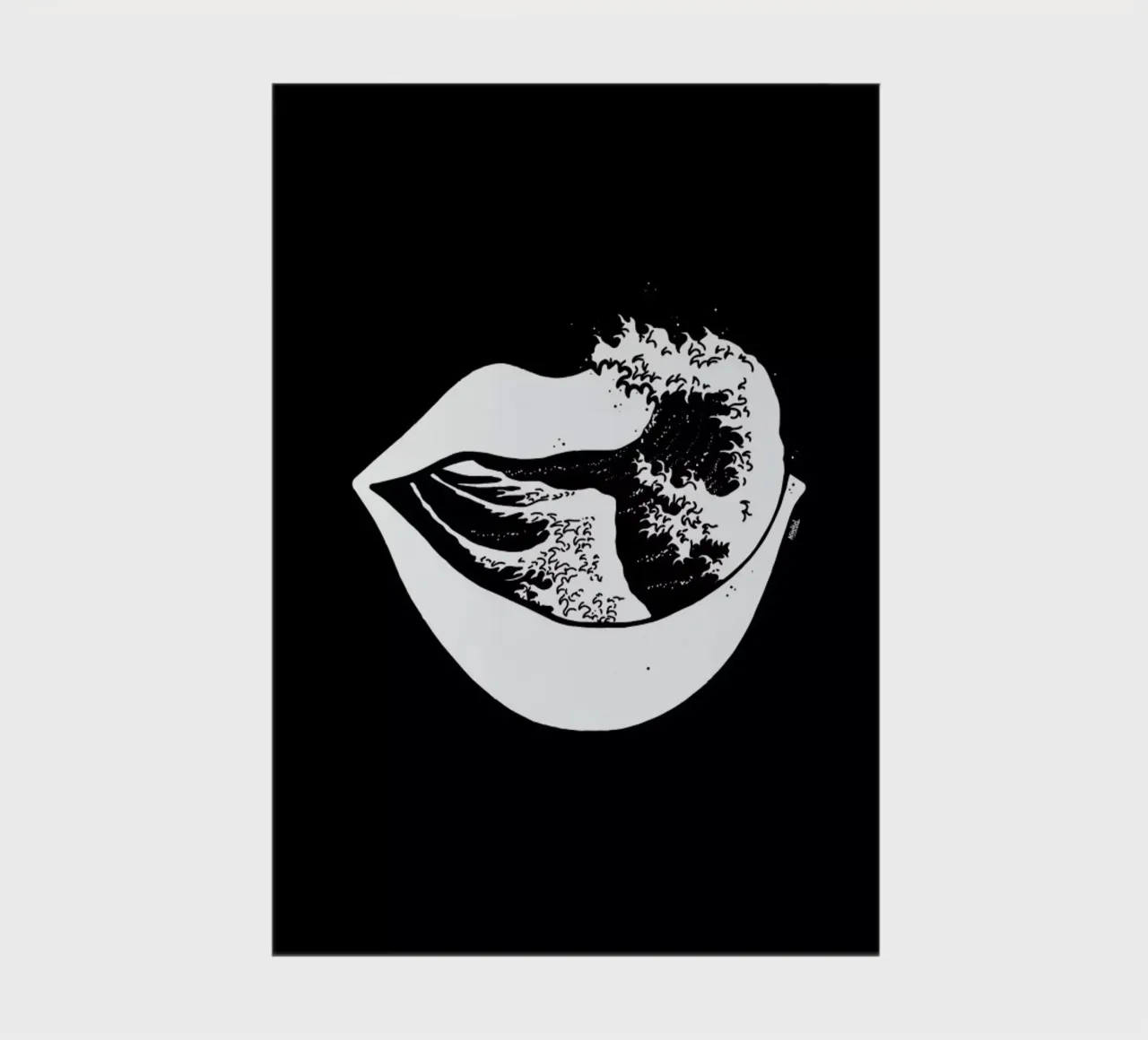 The Big Wave of Mouth Notizbuch von Ninhol