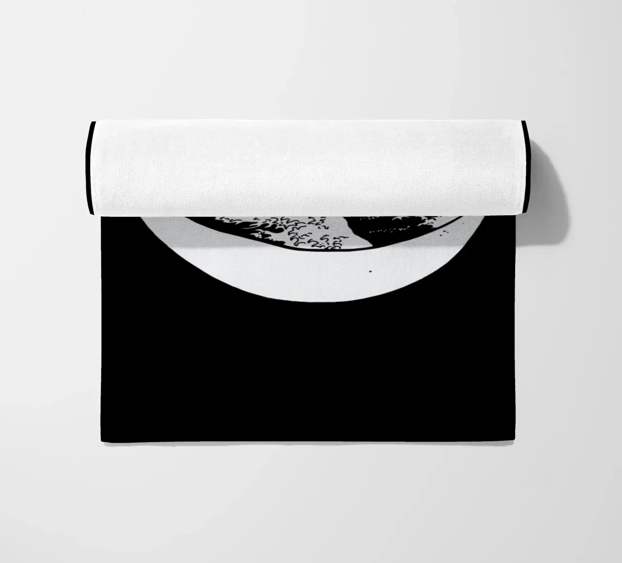 The Big Wave of Mouth beach towel by Ninhol