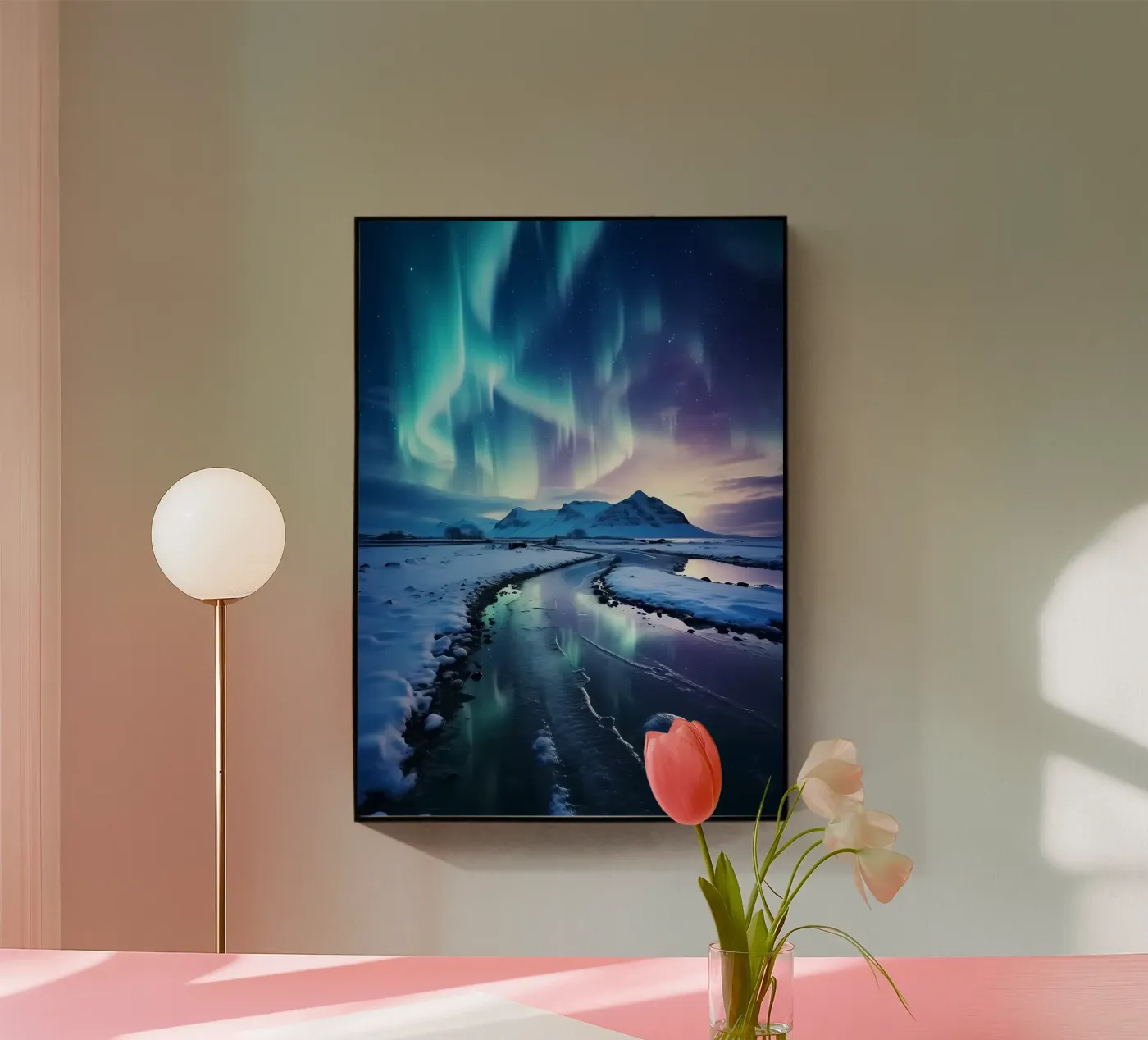 Aurora boreale blu plexiglass da Matthew Katz
