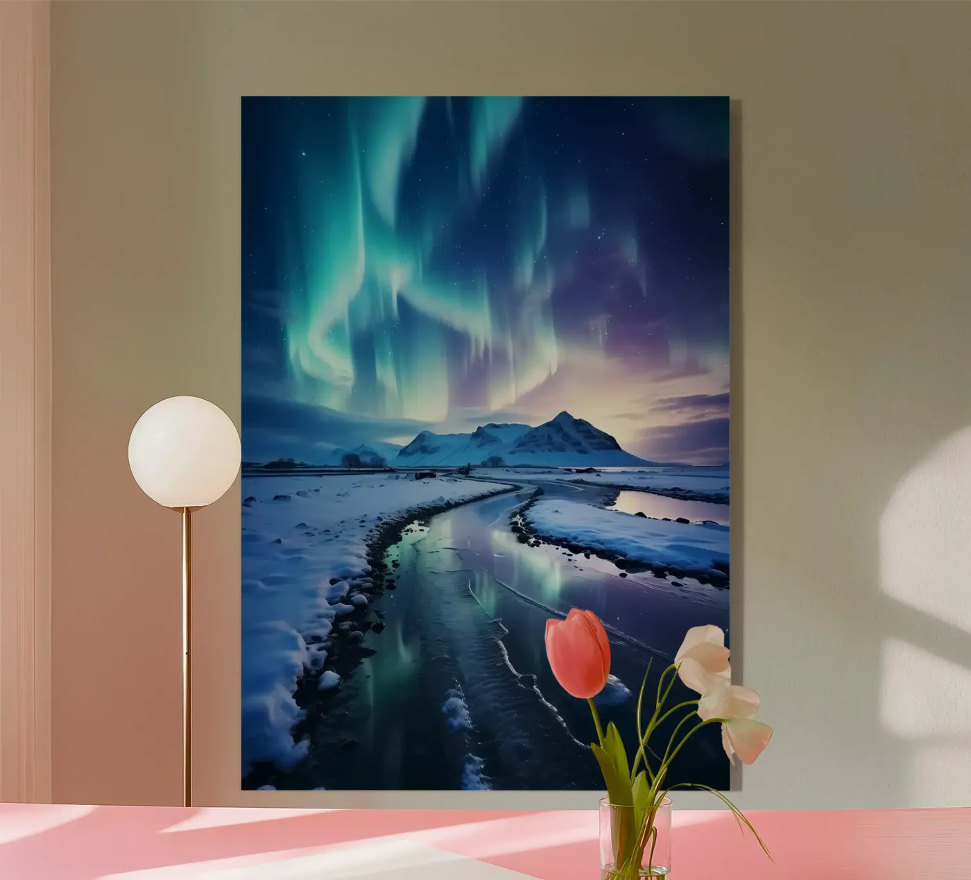 Aurora boreale blu plexiglass da Matthew Katz