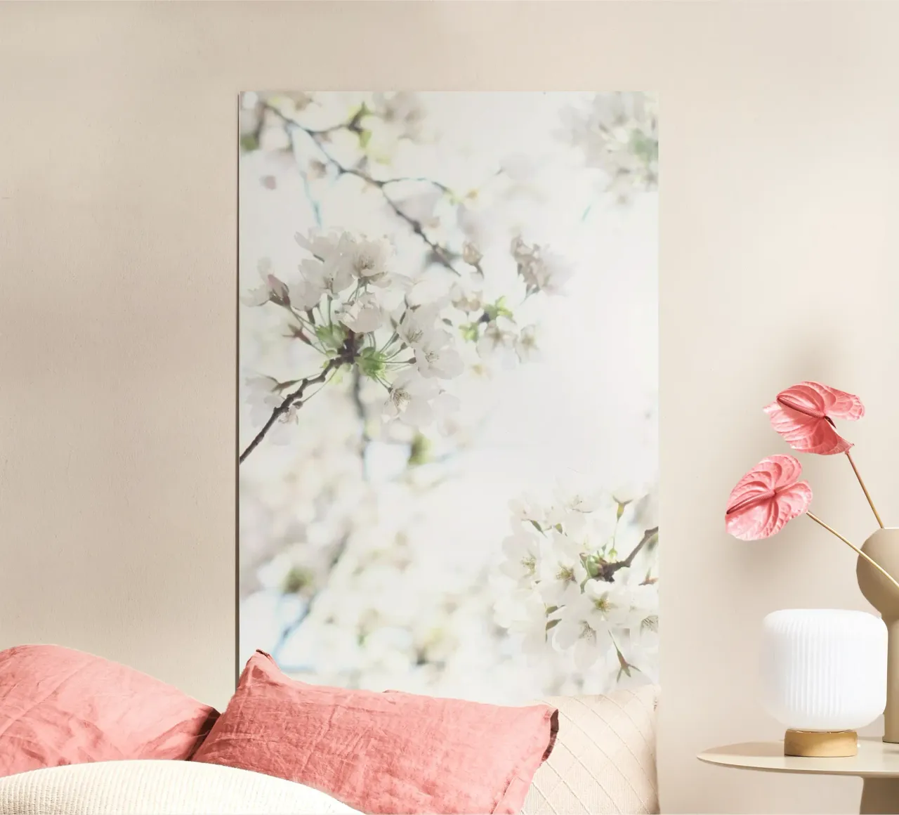 Cherry Blossoms 1 poster con telaio in alluminio da Marlene Sørensen