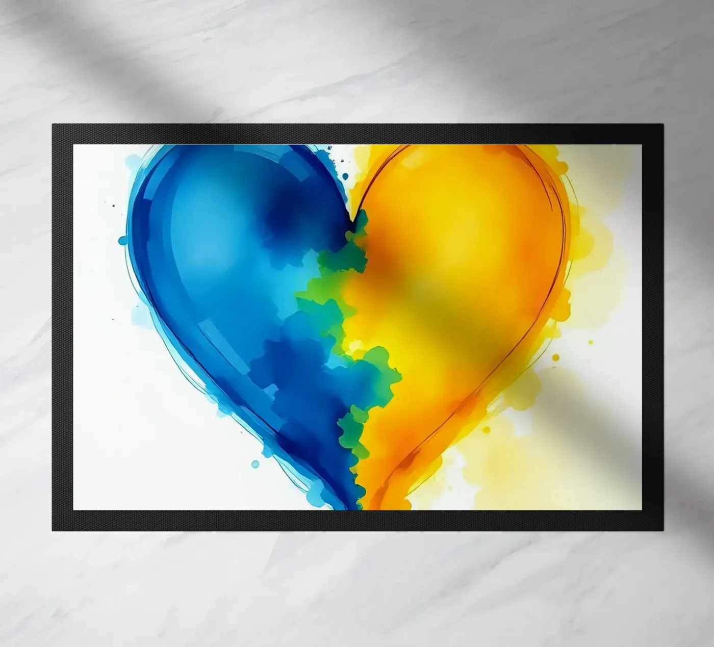 cuore_blu_giallo_3 zerbino da Pink- und LoveArt by LK