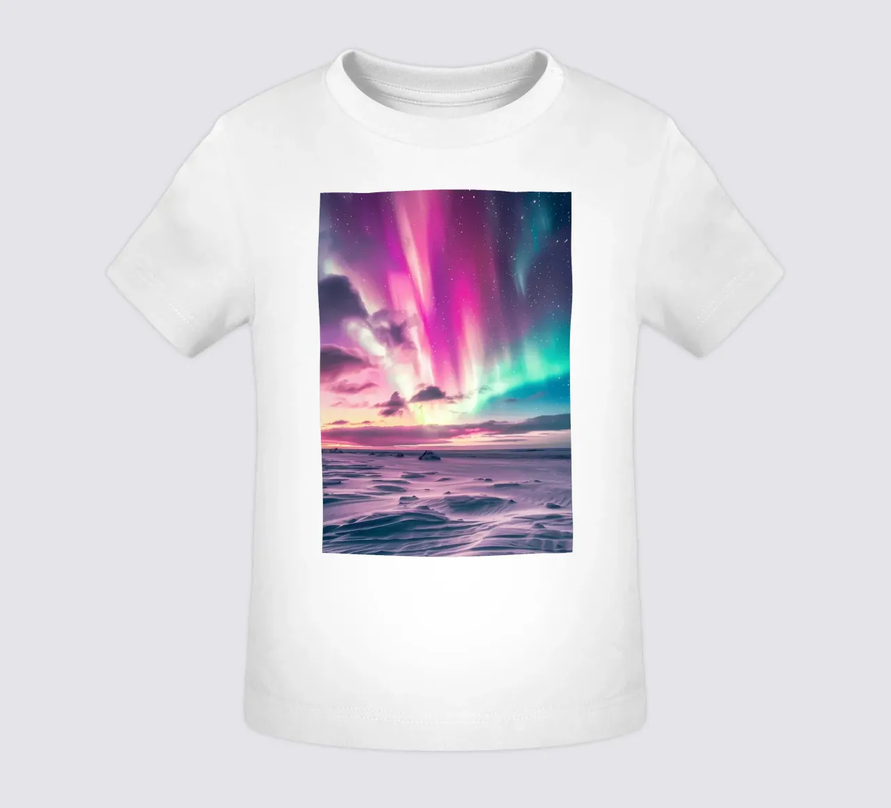 L'Aurora Boreale colorata maglietta neonato da Matthew Katz