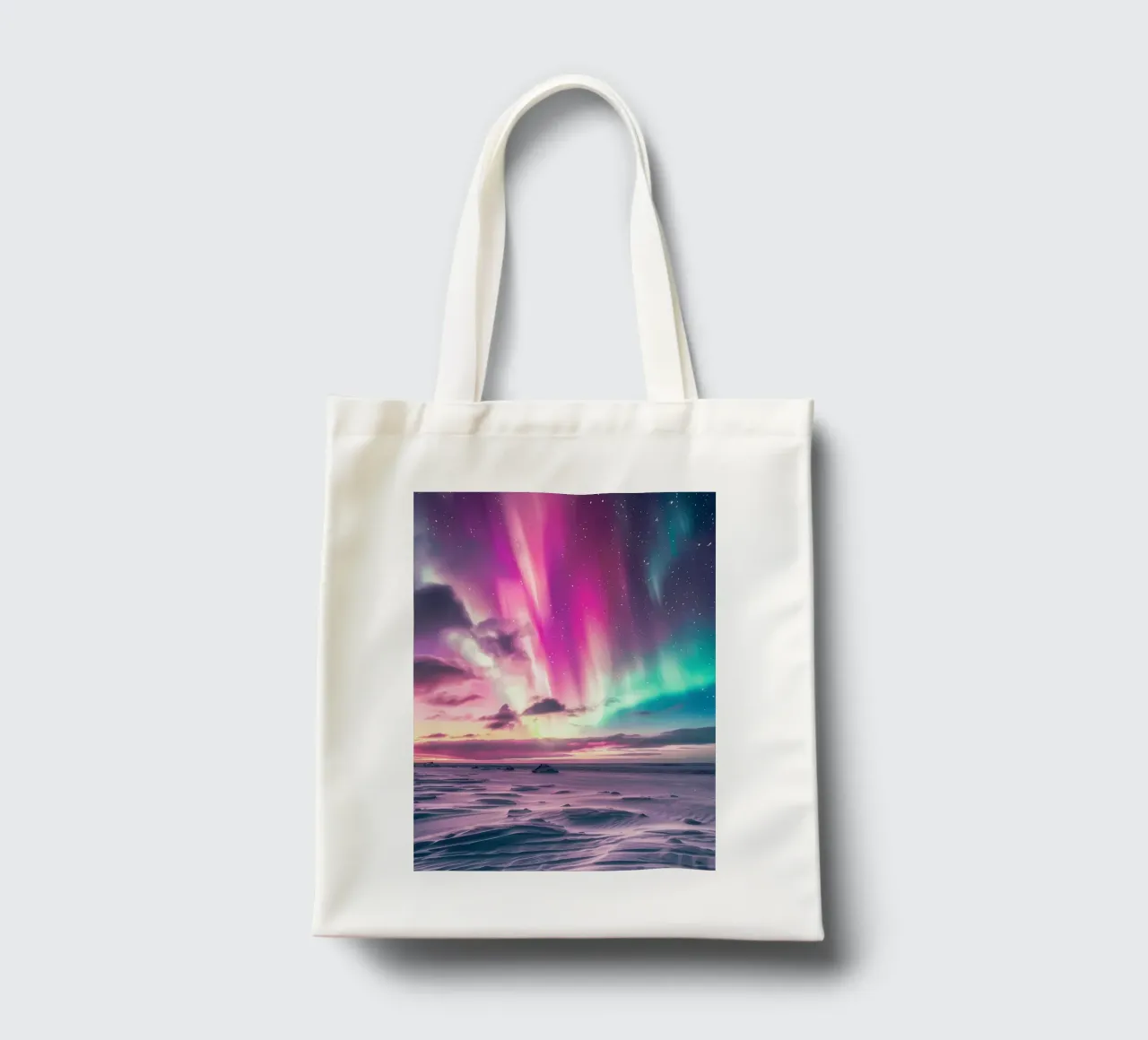 L'Aurora Boreale colorata borsa in juta da Matthew Katz