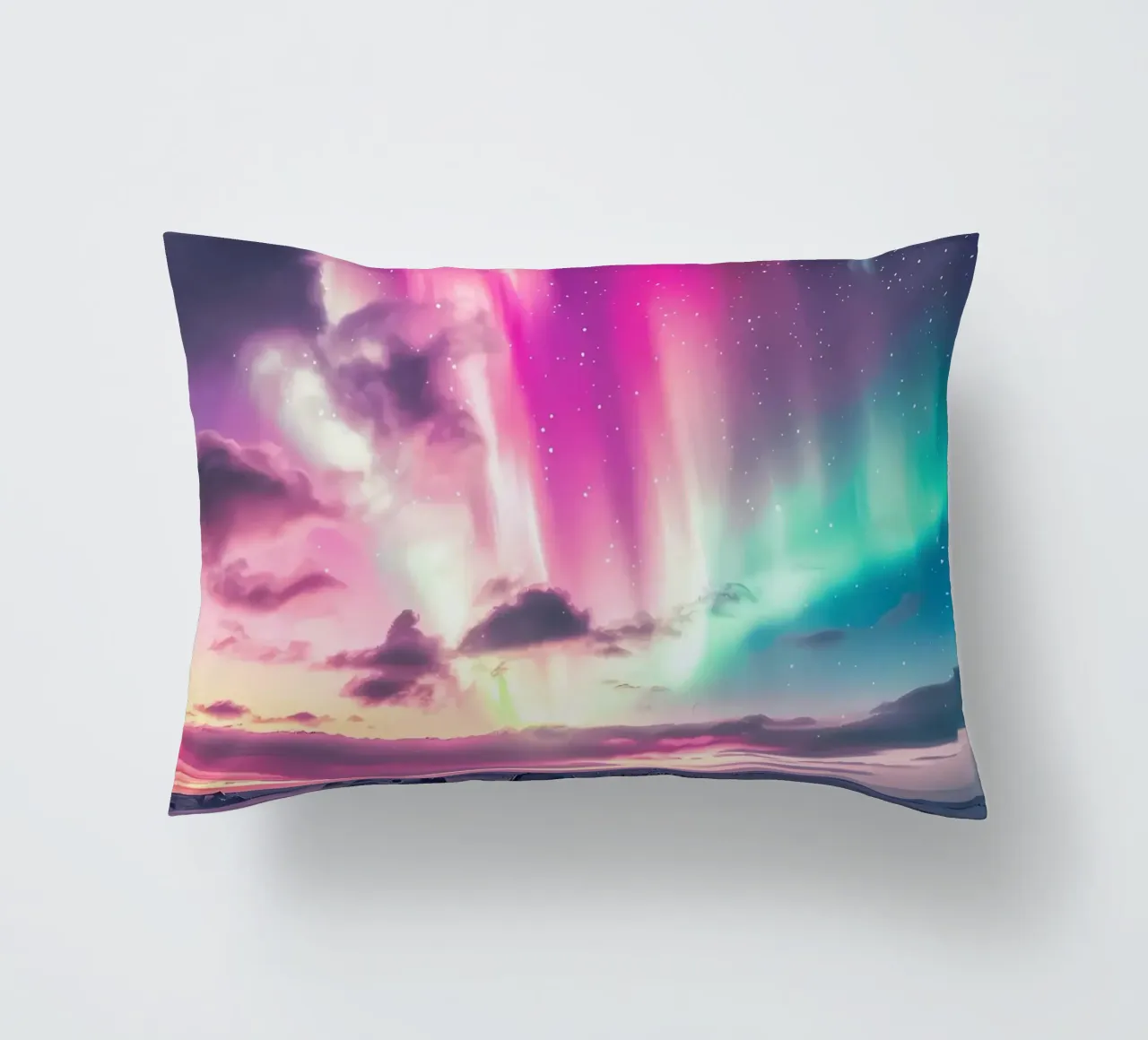 L'Aurora Boreale colorata cuscino da Matthew Katz