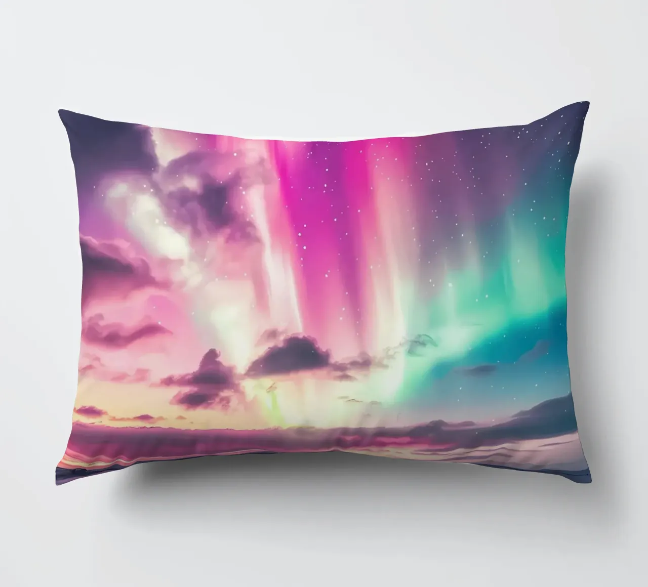 L'Aurora Boreale colorata cuscino da Matthew Katz