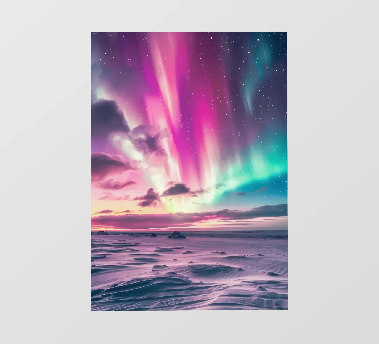 L'Aurora Boreale colorata telo in pvc da Matthew Katz