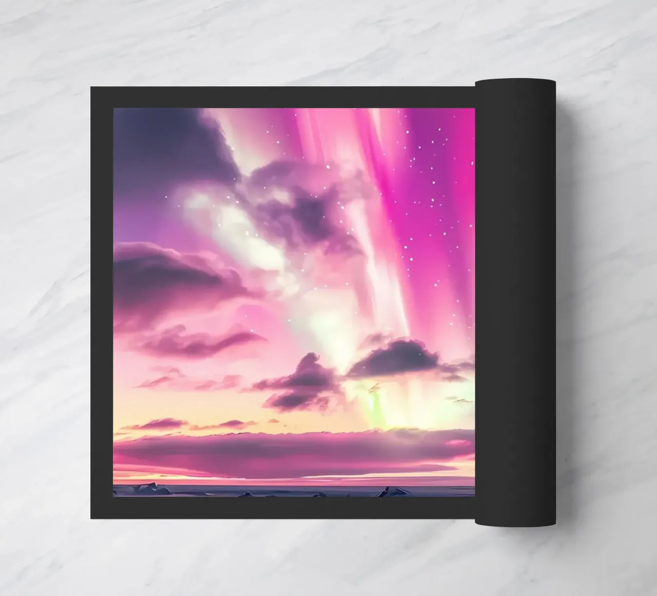 L'Aurora Boreale colorata zerbino da Matthew Katz