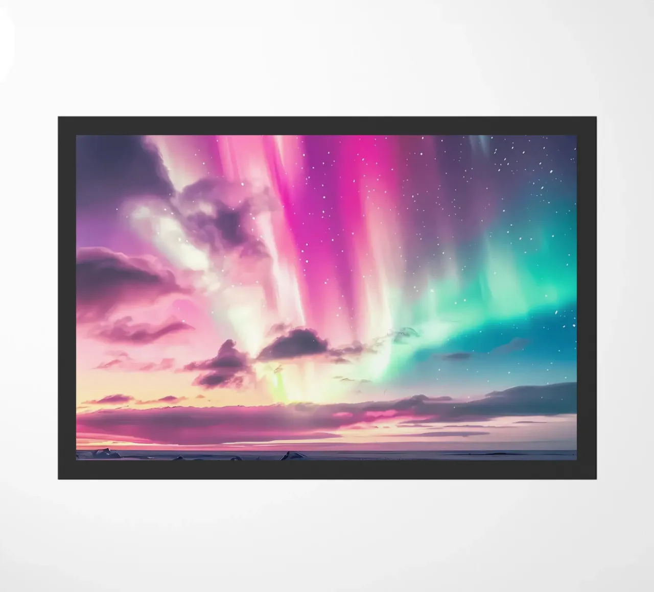 L'Aurora Boreale colorata zerbino da Matthew Katz