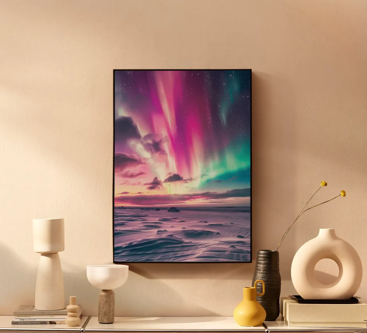 L'Aurora Boreale colorata alluminio dibond da Matthew Katz