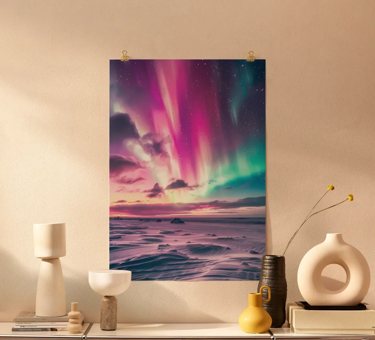 L'Aurora Boreale colorata poster da Matthew Katz