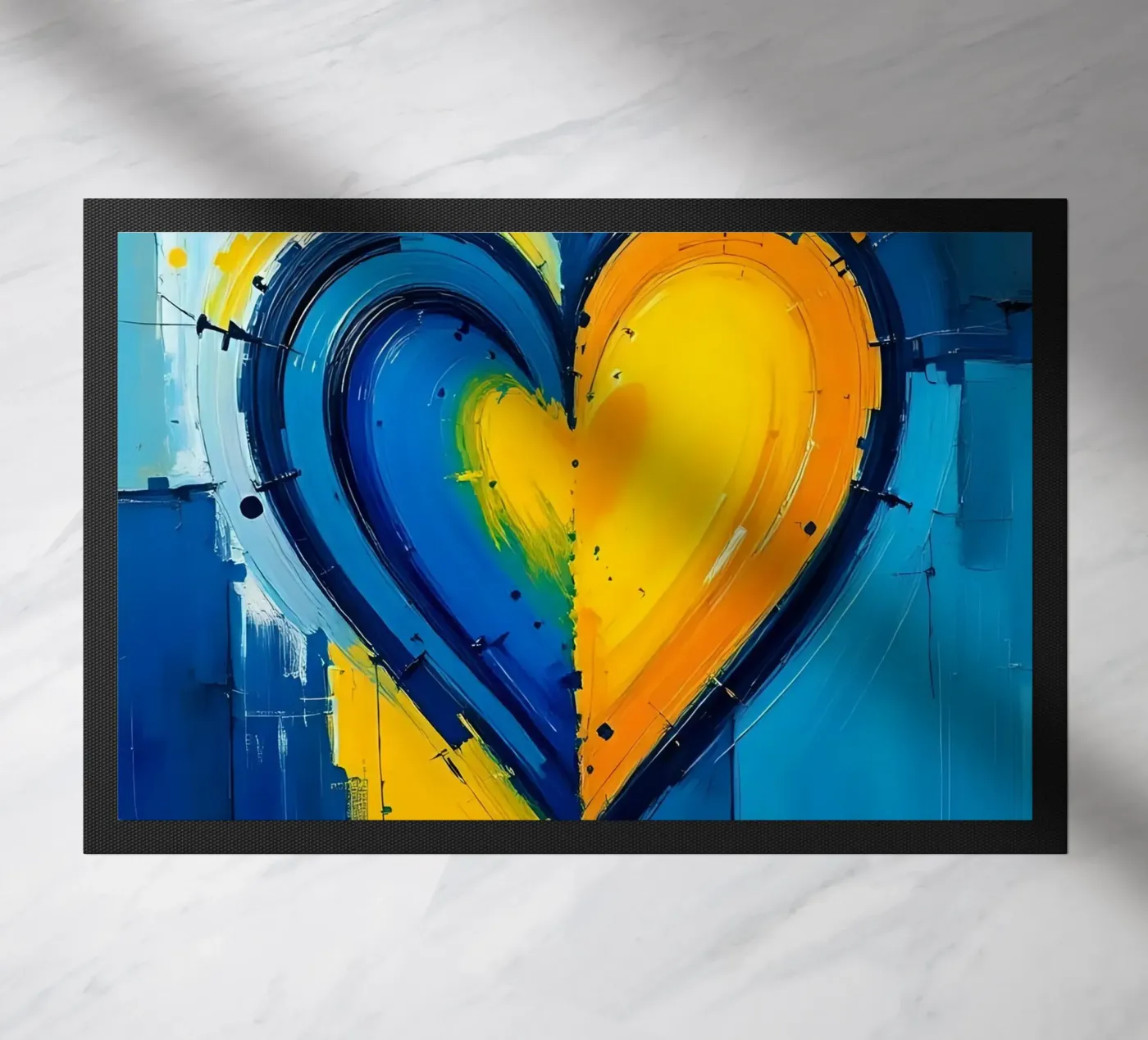 cuore_blu_giallo_4 zerbino da Pink- und LoveArt by LK