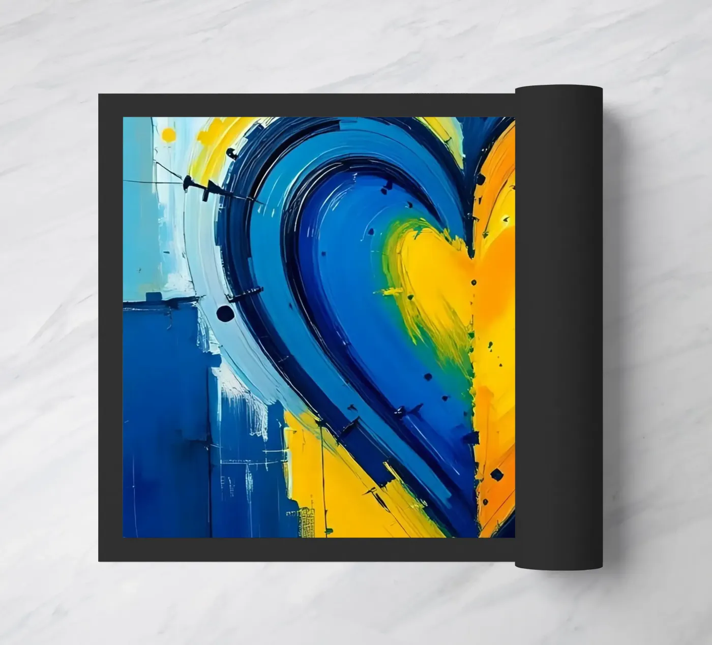 cuore_blu_giallo_4 zerbino da Pink- und LoveArt by LK