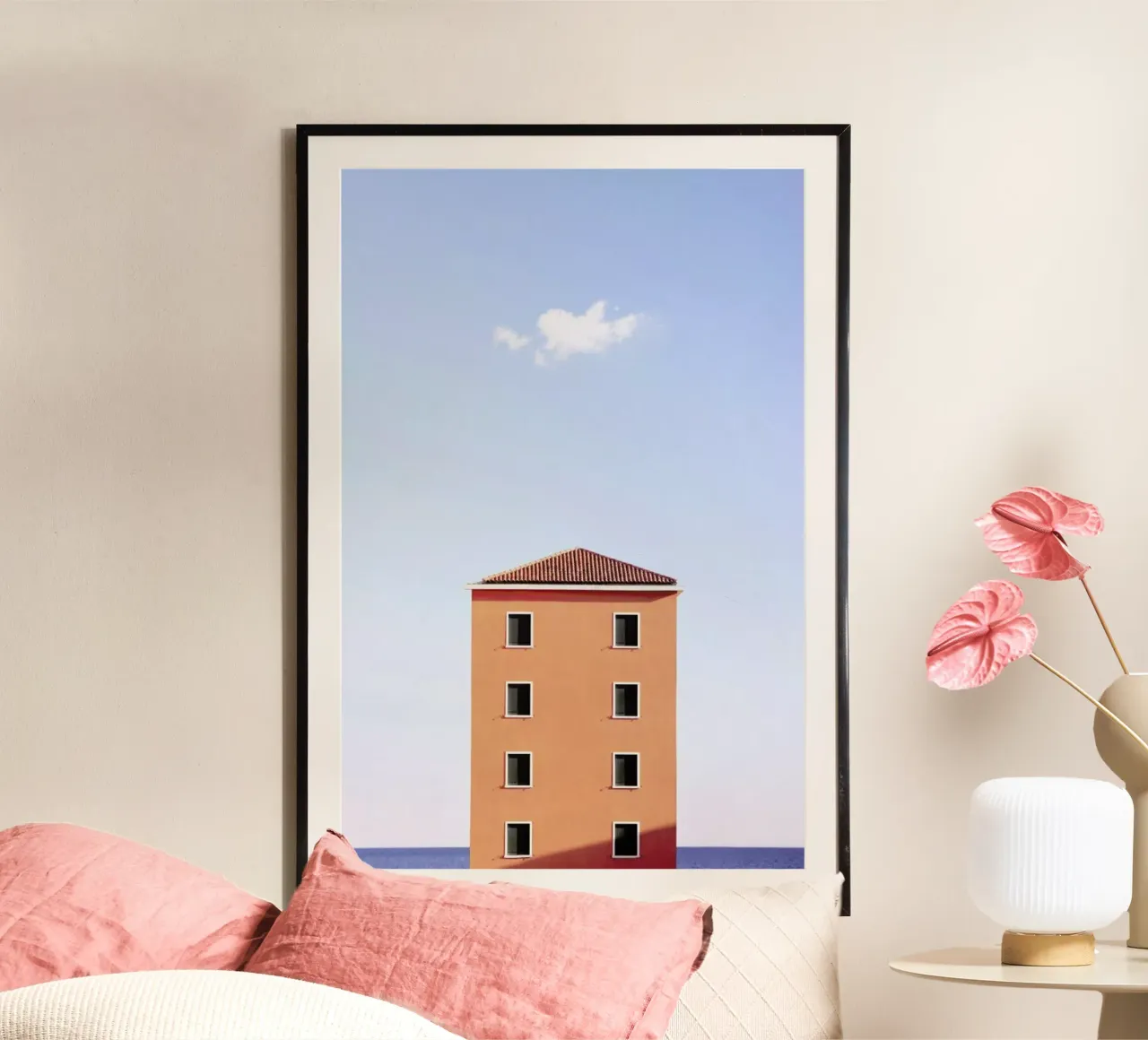High Rise poster con telaio in legno da Rupert Höller