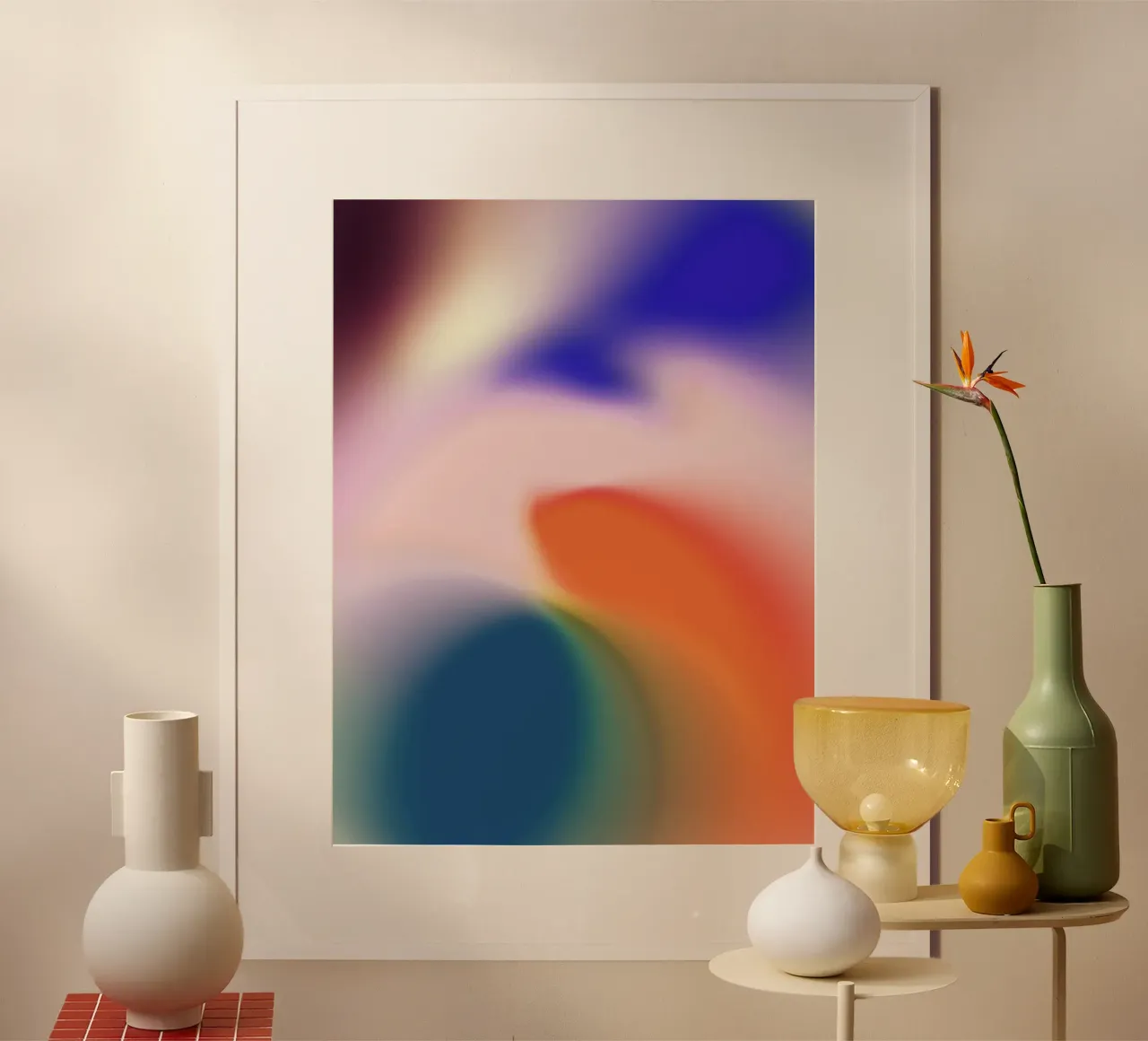 Vivid Dream - Gradient poster con telaio in alluminio da Galaxy Eyes