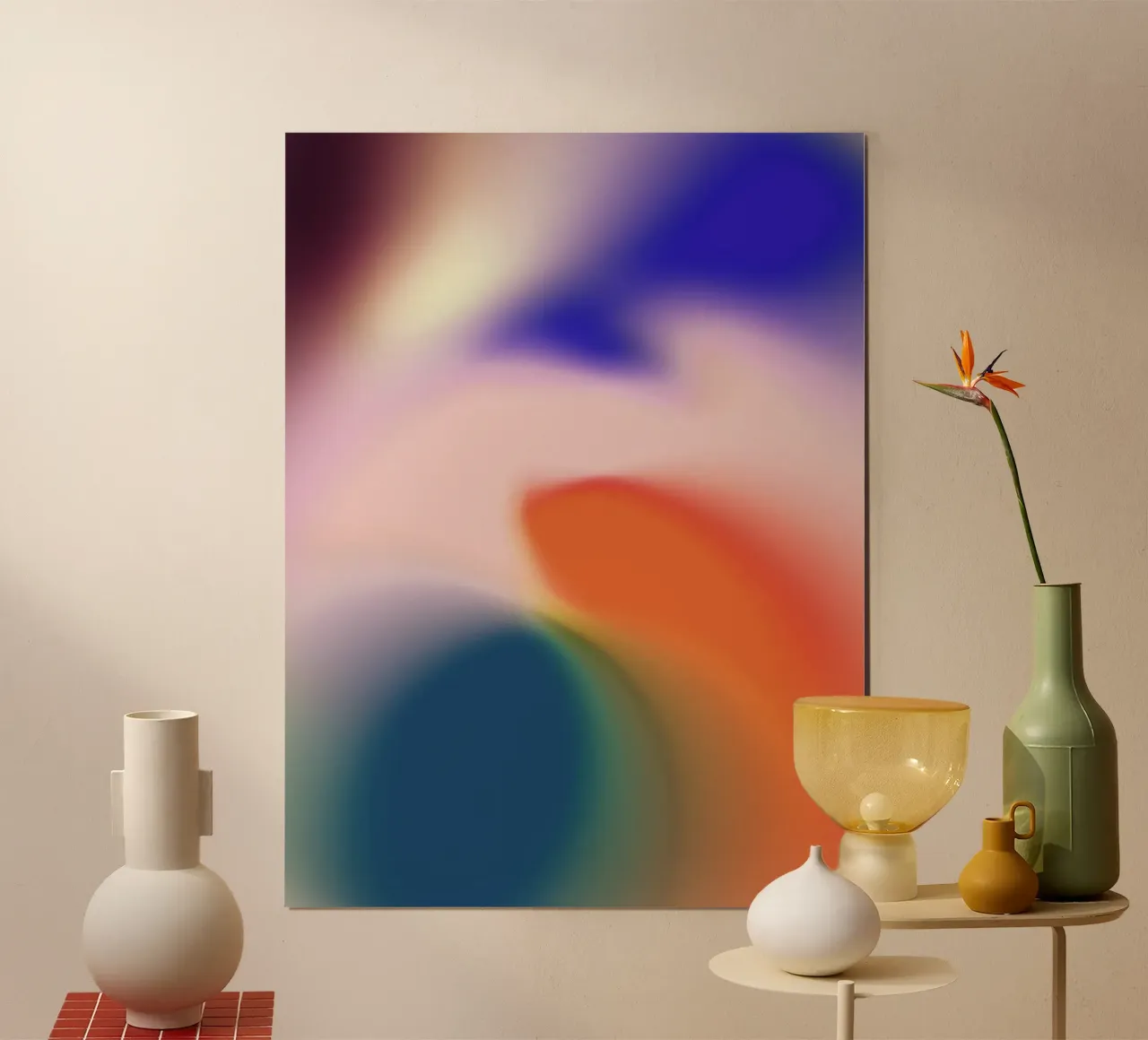 Vivid Dream - Gradient poster con telaio in alluminio da Galaxy Eyes