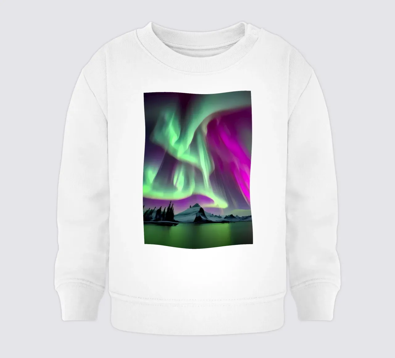 L'Aurora Boreale colorata felpa neonato da Matthew Katz