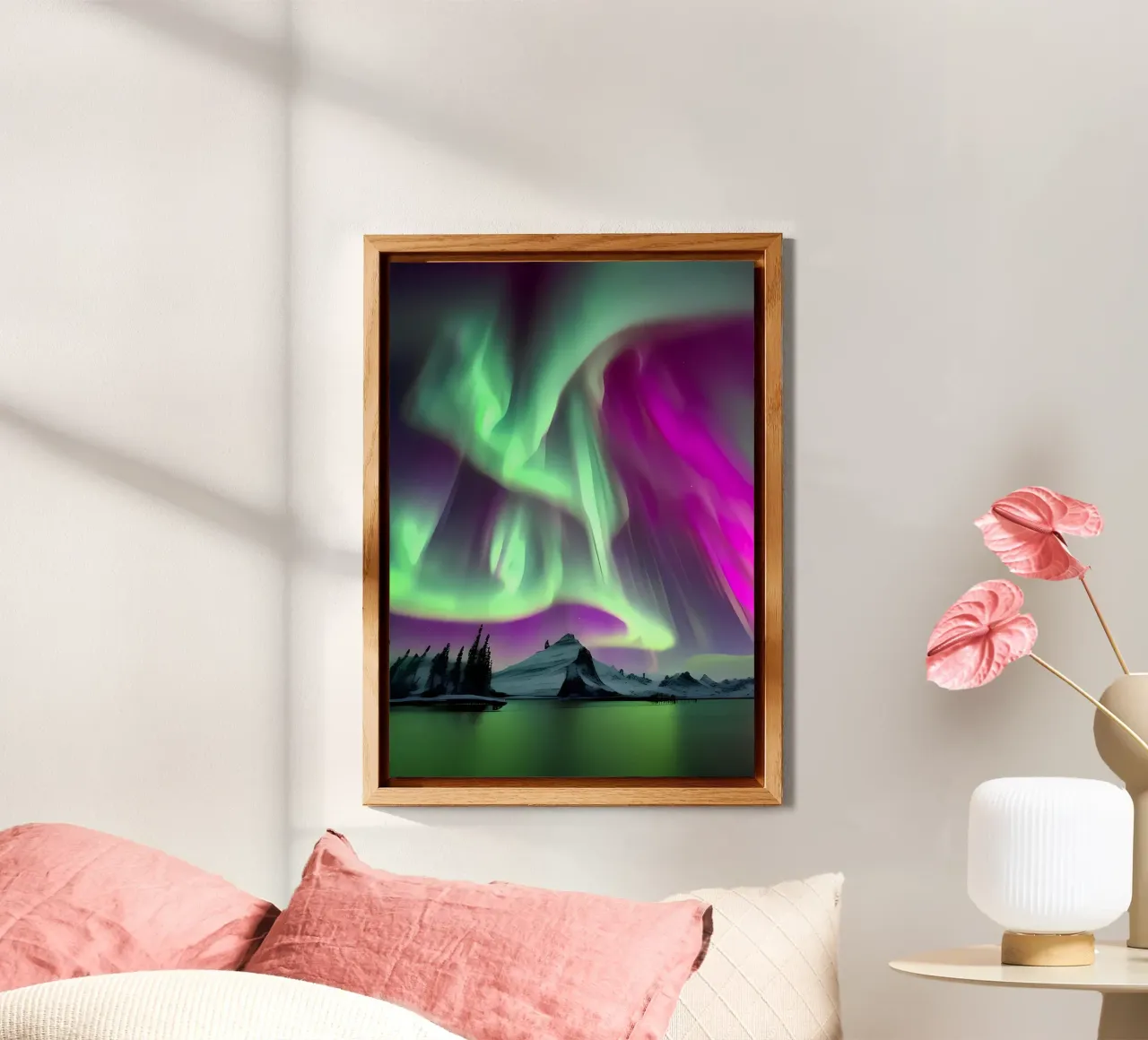L'Aurora Boreale colorata alluminio dibond da Matthew Katz