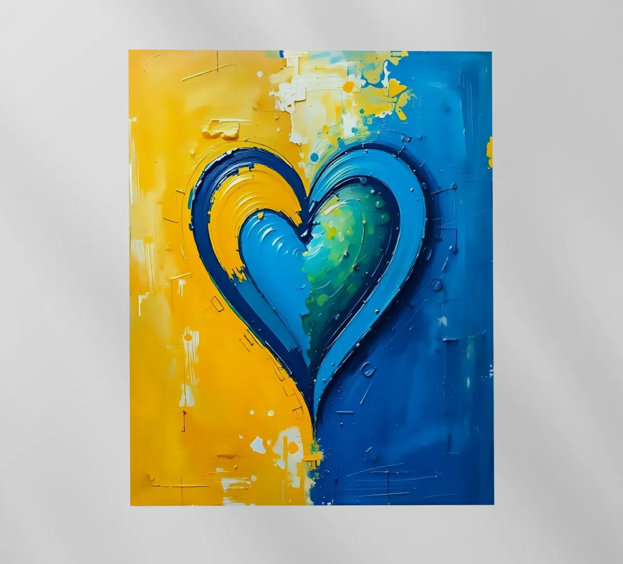 cuore_blu_giallo_5 pellicola backlit da Pink- und LoveArt by LK