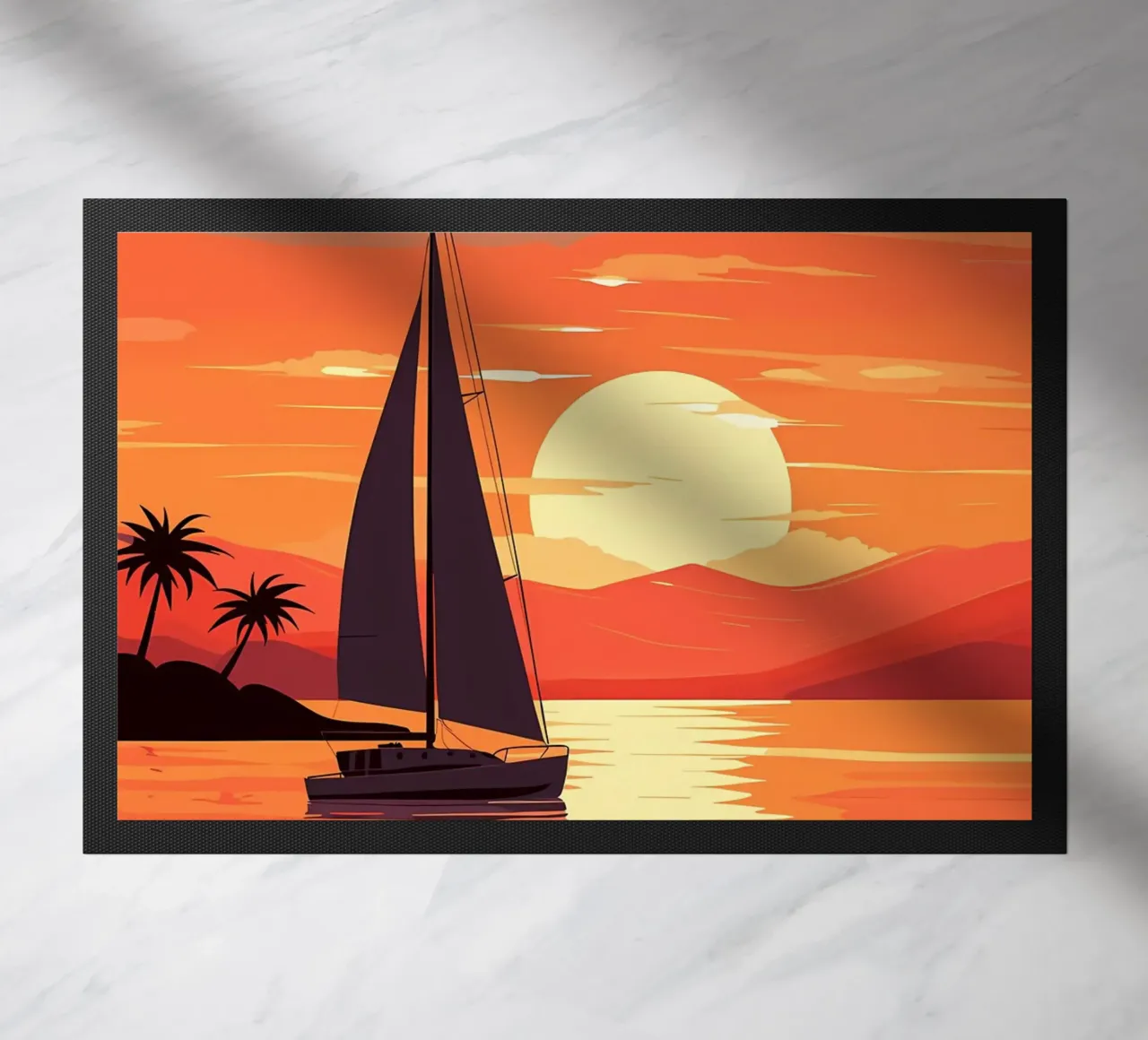 Tramonto in barca a vela zerbino da Bartosz Powalka
