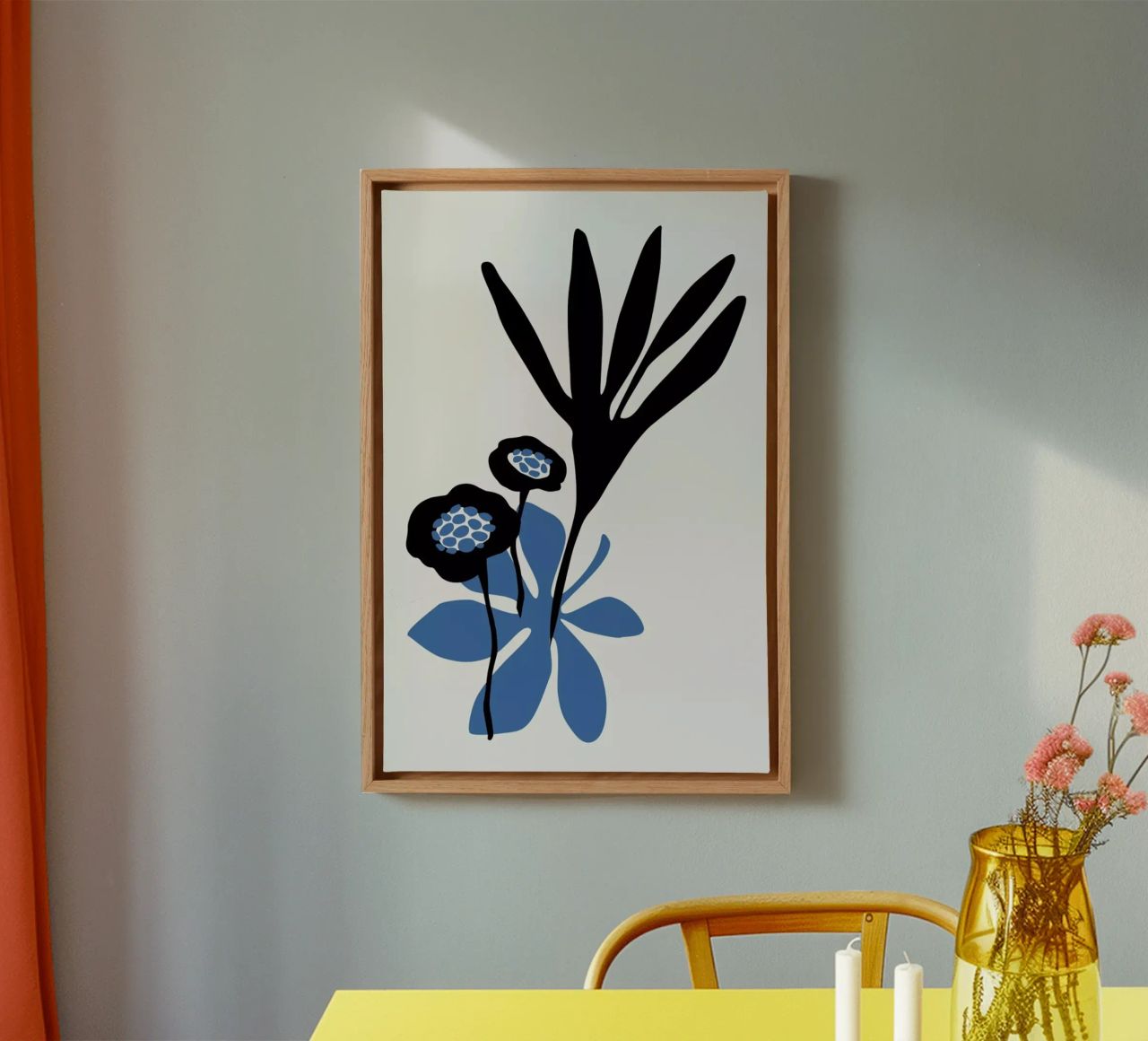Blossom Beauty Bleu Leinwand von Kubistika