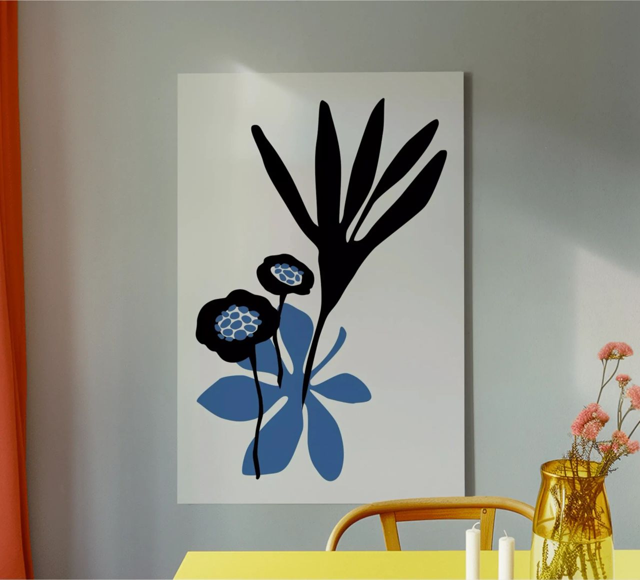 Blossom Beauty Bleu Leinwand von Kubistika