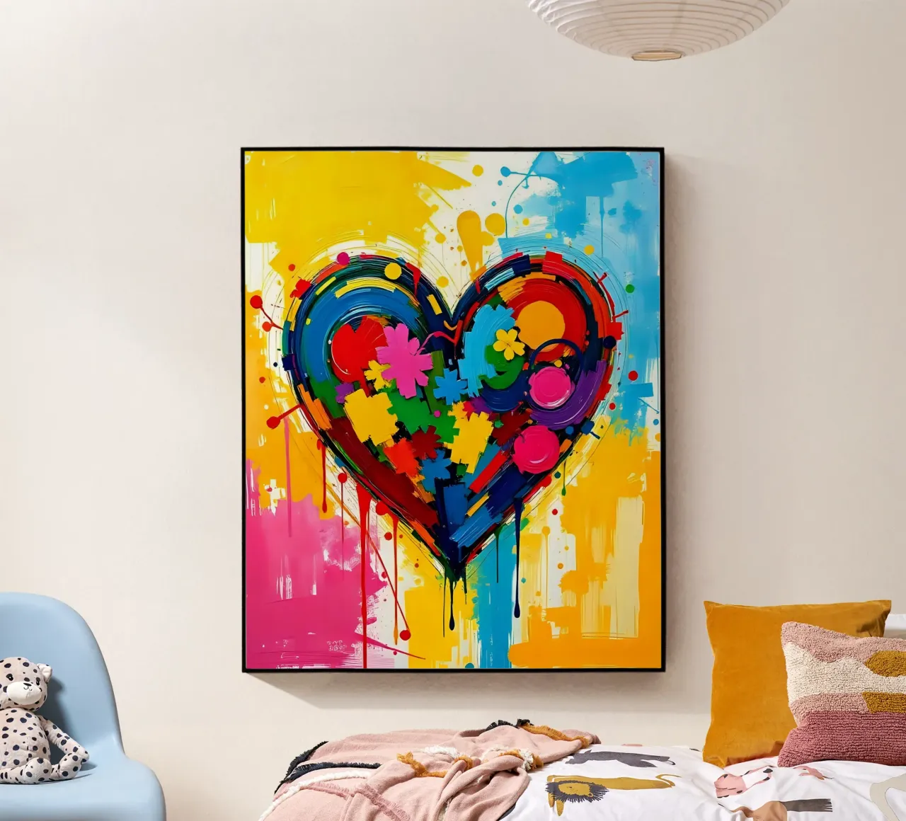 Cuore_colorato_1 plexiglass da Pink- und LoveArt by LK