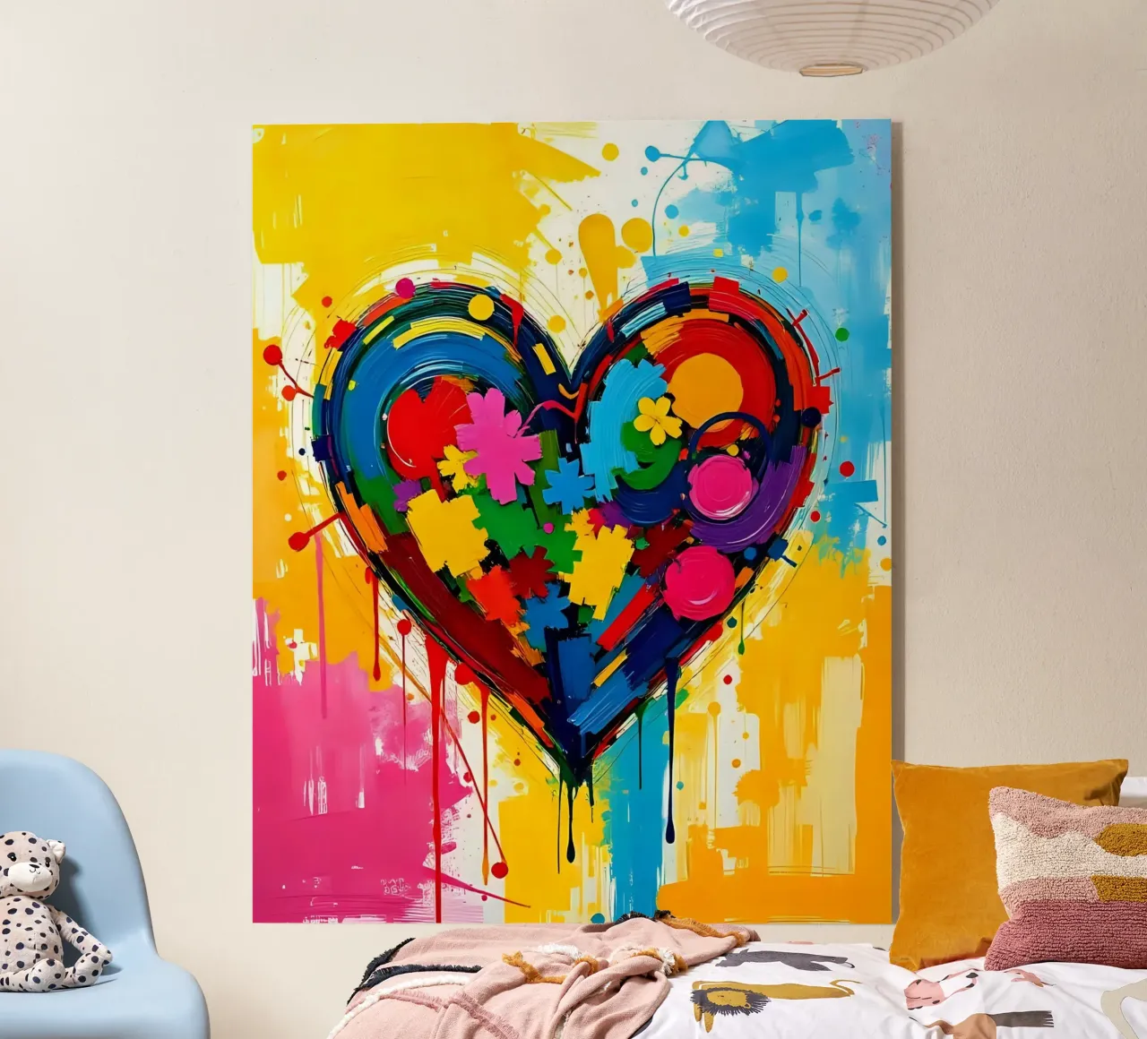 Cuore_colorato_1 plexiglass da Pink- und LoveArt by LK