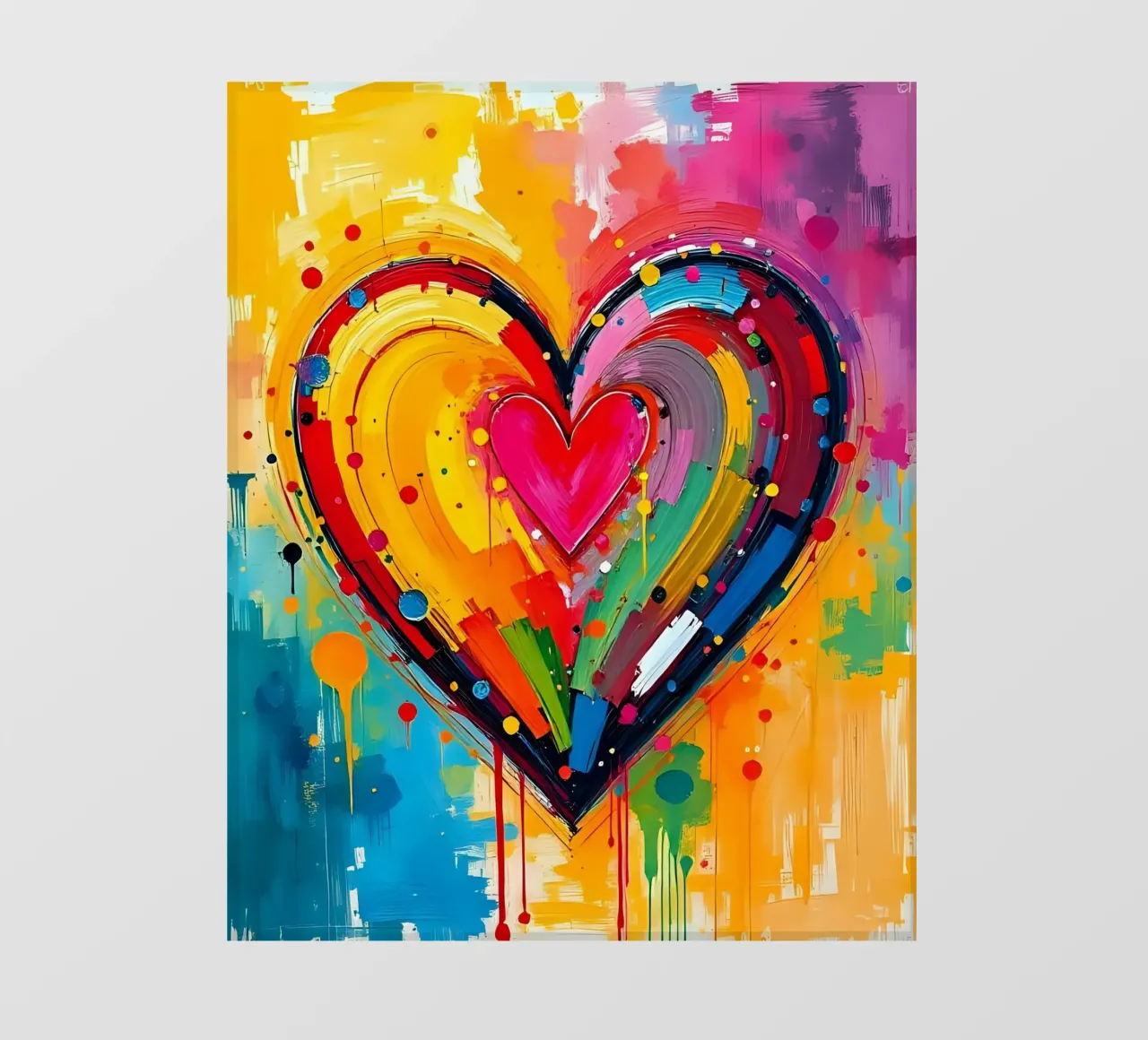 Cuore_colorato_2 telo in pvc da Pink- und LoveArt by LK