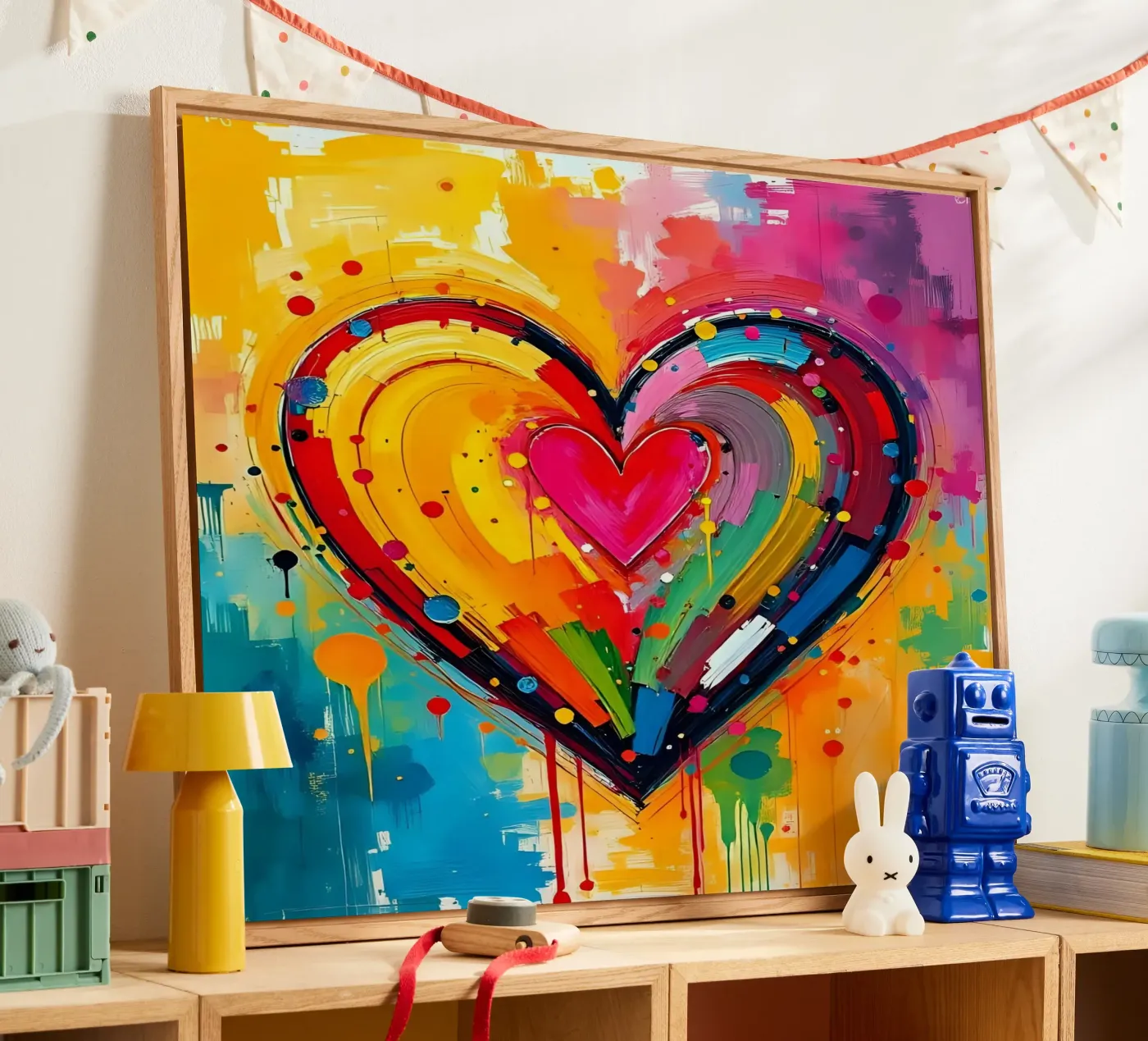 Cuore_colorato_2 plexiglass da Pink- und LoveArt by LK