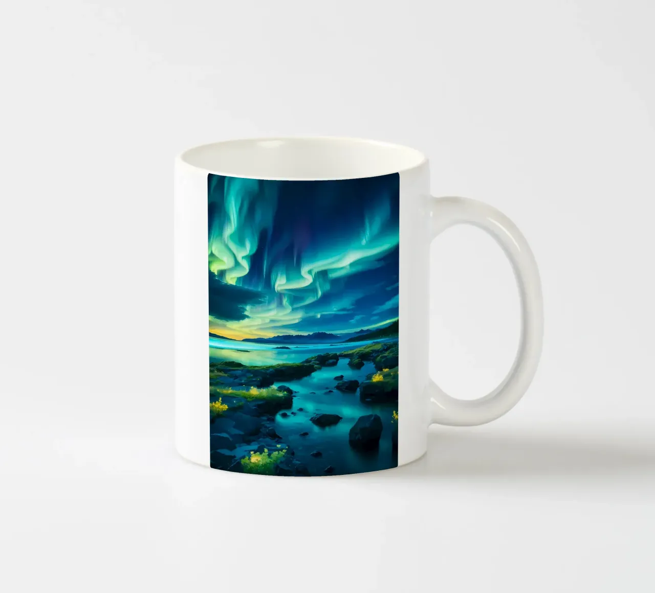 Notte verde tazza in ceramica da Matthew Katz