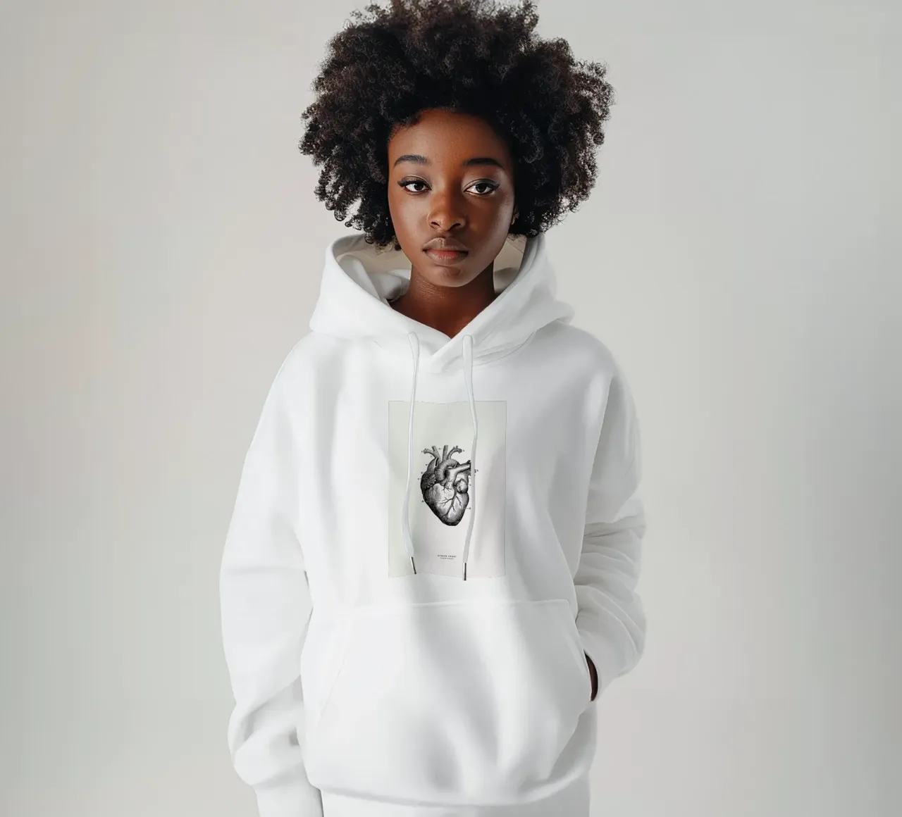 Human Heart hoodie by Flora & Fauna