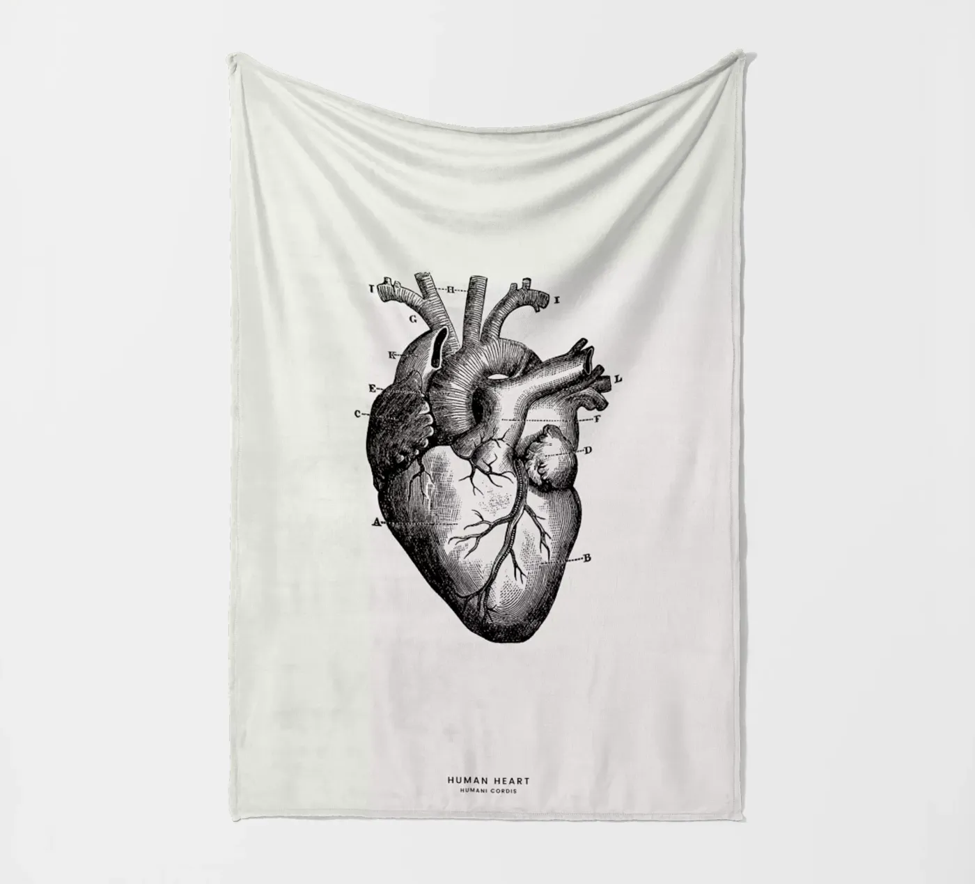 Human Heart Fleecedecke von Flora & Fauna
