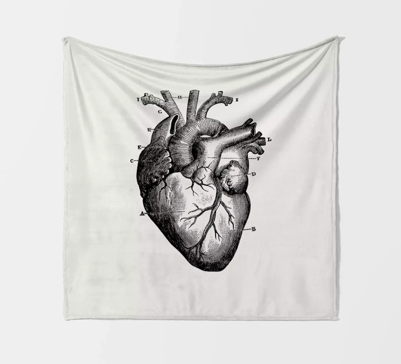 Human Heart Fleecedecke von Flora & Fauna