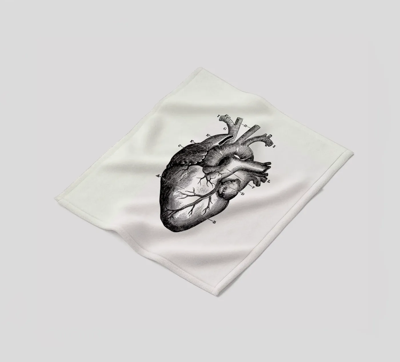 Human Heart Fleecedecke von Flora & Fauna