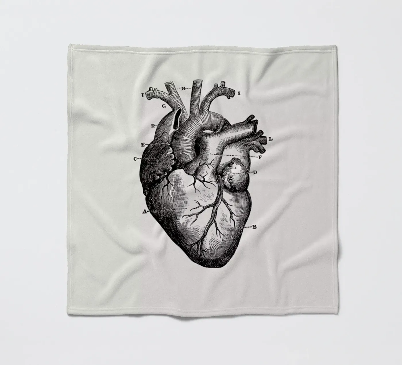 Human Heart Fleecedecke von Flora & Fauna