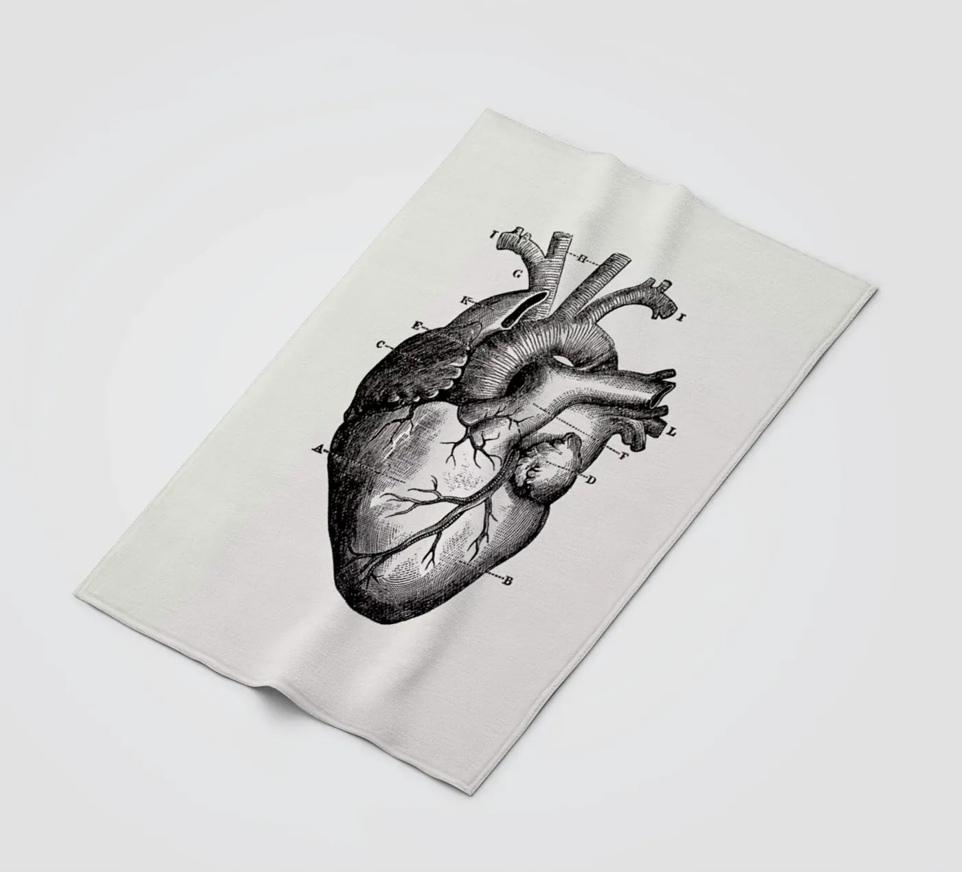 Human Heart Fleecedecke von Flora & Fauna