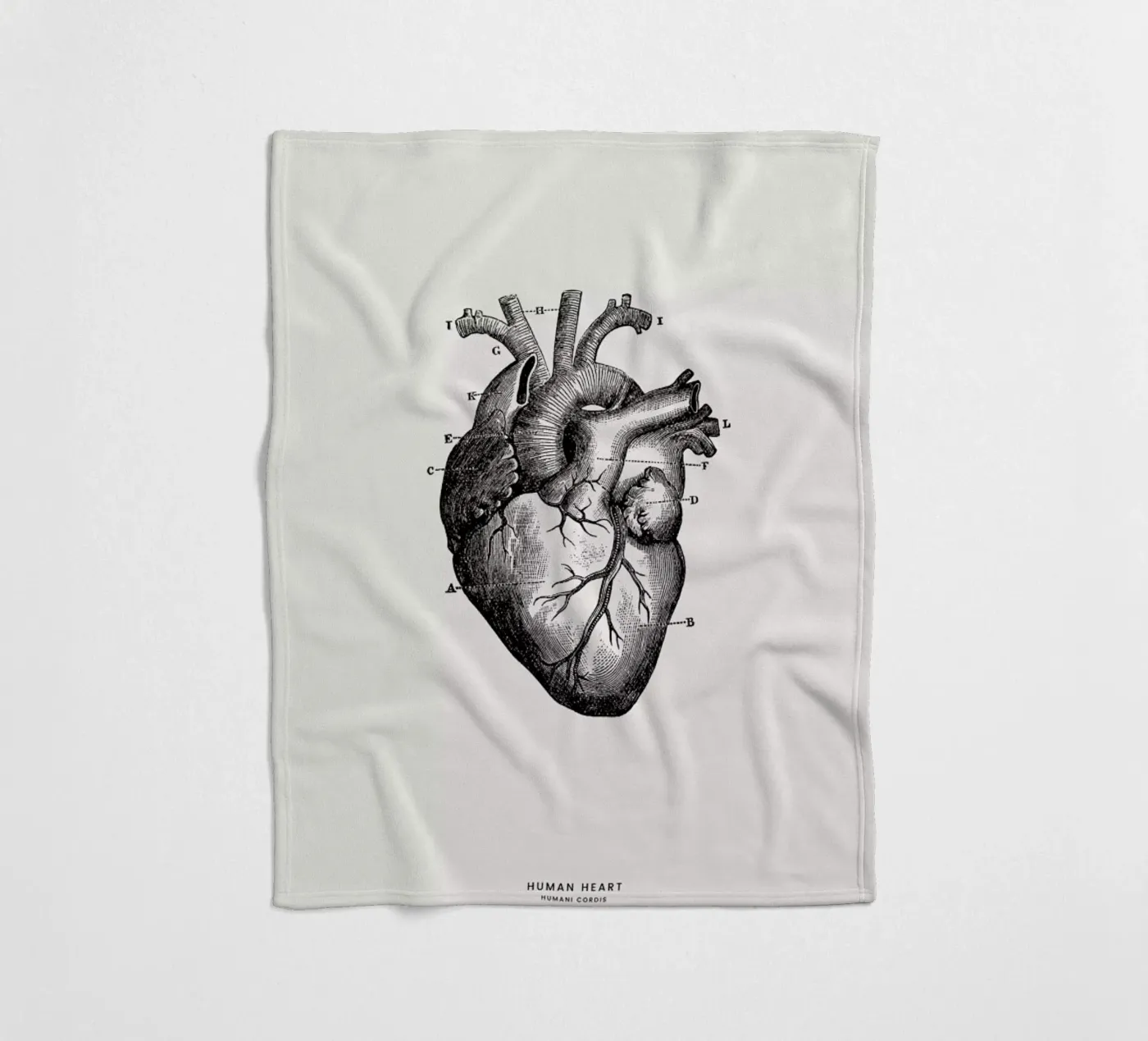 Human Heart Fleecedecke von Flora & Fauna