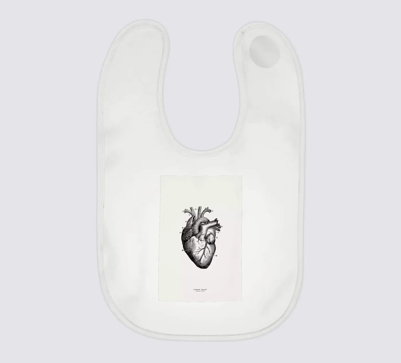 Human Heart baby slabbetje van Flora & Fauna