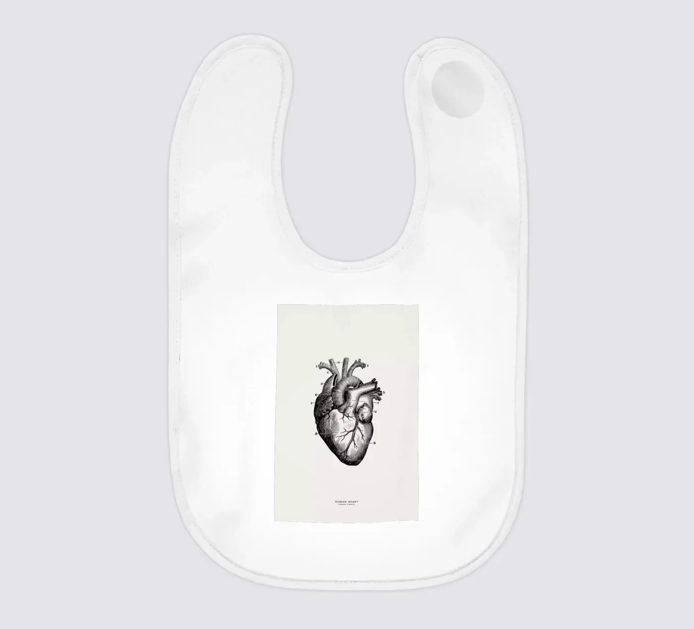Human Heart bavaglino da Flora & Fauna